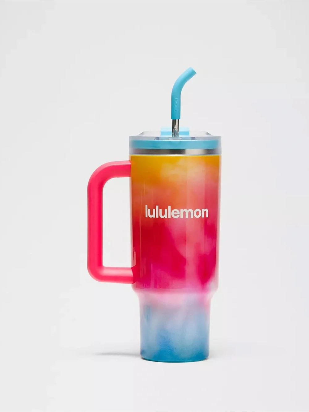 Lululemon Insulated Tumbler 40oz | Tri Smoothie Multi / Poolside Blue / Stellar